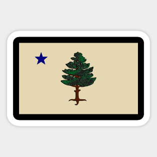 Maine Flag 1901 Sticker